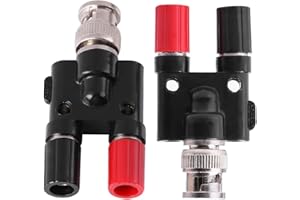 VIKYE BNC to 4mm Banana Plug Adapter, Hantek Professional HT311 BNC to Banana Cable Oscilloscope Accessries