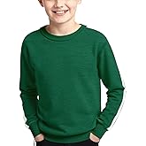 Haloumoning Boys Striped Long Sleeve Sweater Kids Fashion Crewneck Knit Pullover Fall Clothes 5-14Y