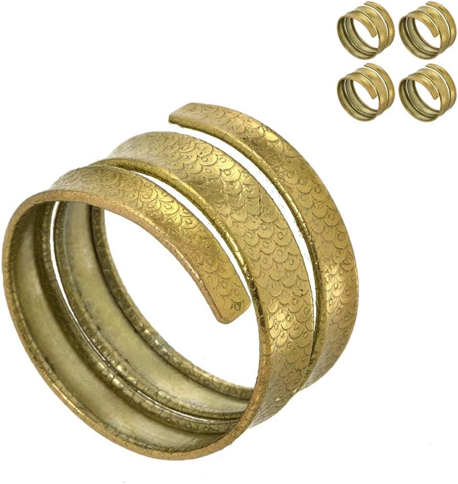 Anel para Guardanapo Jogo com 4 peças Dourado Espressione