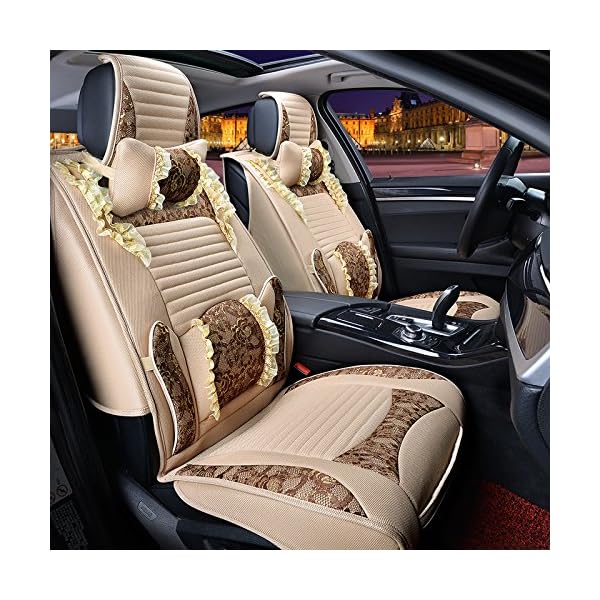 YMY-Car-Seat-Cover-Cushions-Front-Rear-Full-Set-14-pcs-Suitable-for-year-round-use-beige