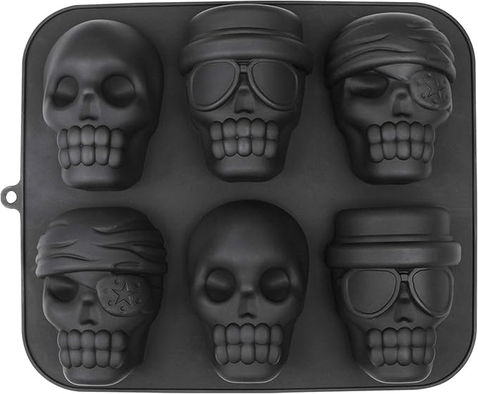 ake Halloween Cake Moulds Silicone Skull Cake Tin 30 x 25.4 cm for