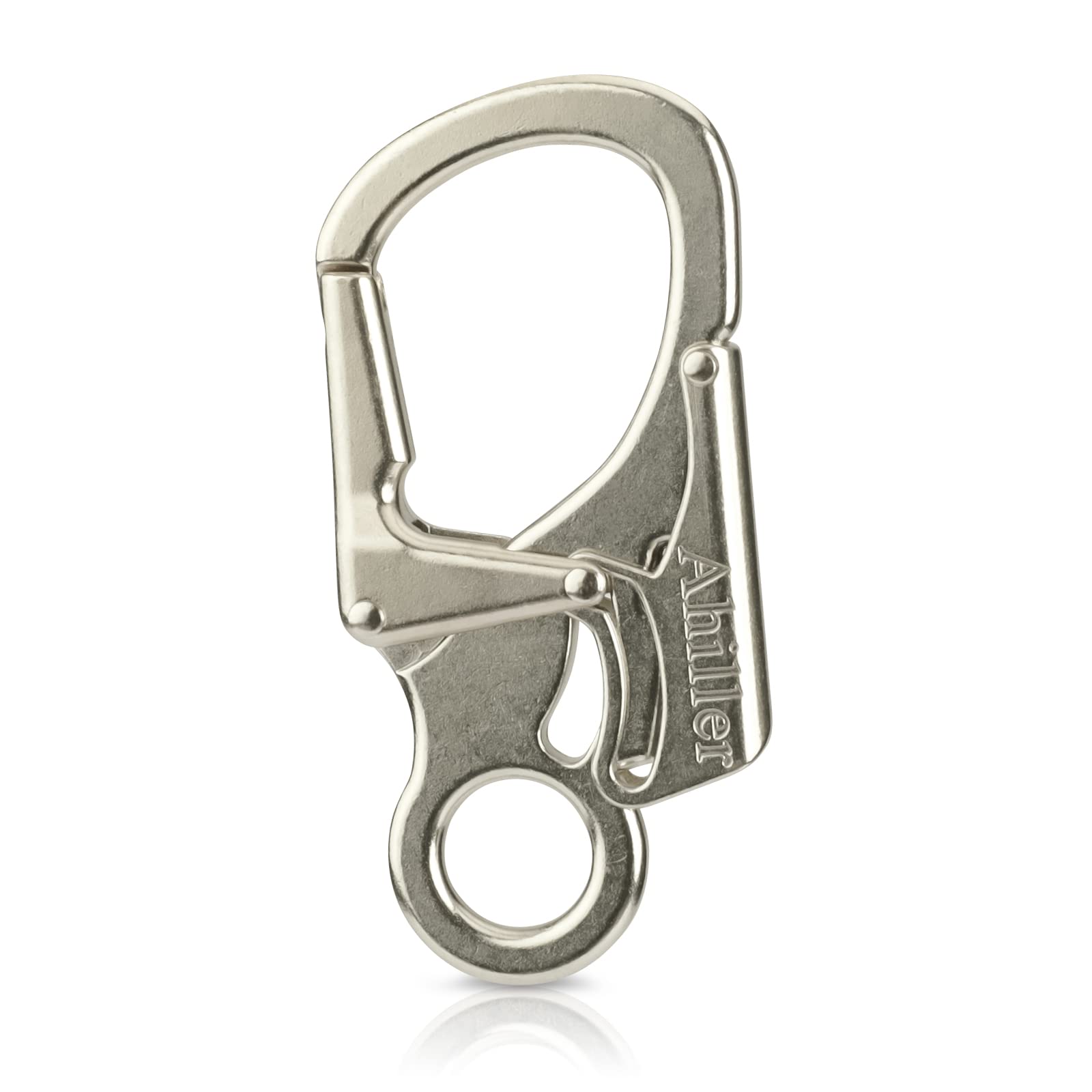 Ahiller Carabiner Clip, Double Anti-Misopening Locking Design, 3 Inch Alloy Caribena Hook, Keychain for Outdoor Camping, Hiking, Fishing, Key Ring Clip (Gold-1P) — image 1