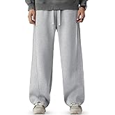 CANGHPGIN Mens Baggy Sweatpants Wide Leg Lounge Pants with Pockets, Loose Fit Cotton Sweat Pants for Men Casual