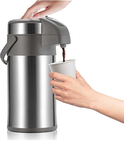 Distributeur à Boissons Thermique Sea Gull 2 QT - Pompe à Air Chaud/froid - Idéal Café/thé