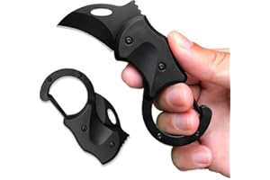 Joycube Small Pocket Knife for Men Women, Carabiner Mini Keychain EDC Gadgets Box Cutter Folding Knives for Indoors Outdoors, Gifts Stocking Stuffers for Him and Her