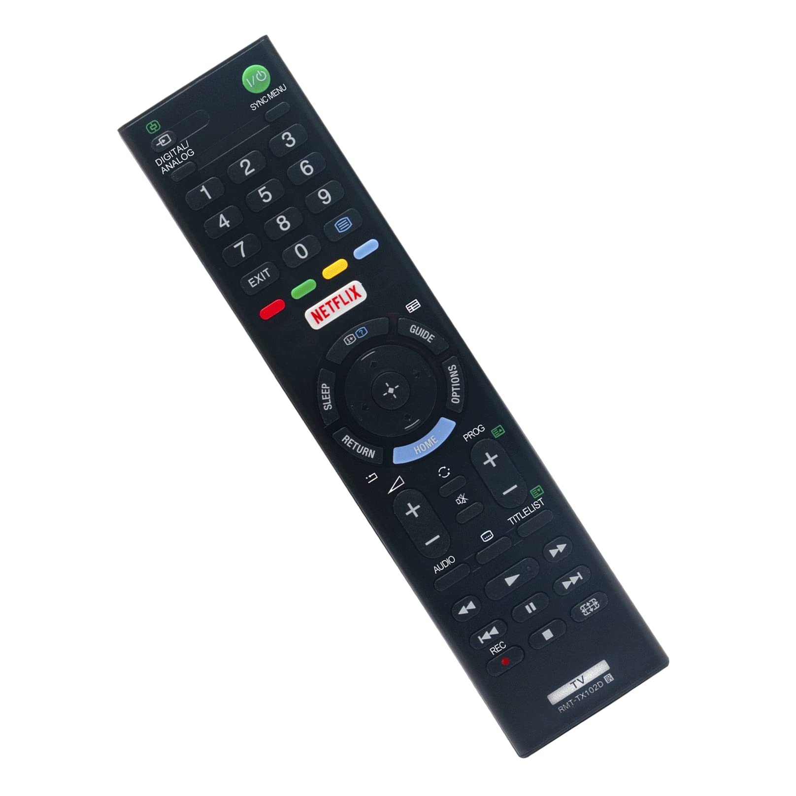 RMT-TX102D Replacement Remote Control -VINABTY-Fit for Sony Smart LED TV KDL-43WD754BU KDL-40WD653BU KDL-43W756CSU KDL-43W805CBU KDL-43W807CSU KDL43WD751BU KDL-48R553CBU KDL48R555C