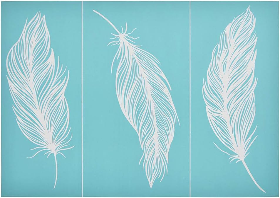 CHZIMADE Plants Theme Self-Adhesive Silk Screen Stencil Printing Mesh Transfers for Bag, T-Shirts, Paper, and Home Decoration