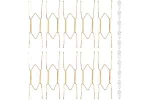 Bilillo 10 Pack Plate Hangers for the Wall, Suitable for 8-10 inch Art Plate, Stainless Steel Invisible Heavy Duty Wire Plate