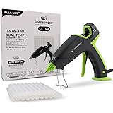 Ultra Series Auto-Shut-Off Hot Glue Gun, Surebonder Full Size 100W Dual Temperature Glue Gun Kit with 20 Glue Sticks