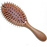 Sandalwood Hair Brush and Comb for Scalp Massage Hair for Growth Detangler Meridian Massage Comb Hairbrush Wood Airbag Comb Anti-static Air Cushion Comb