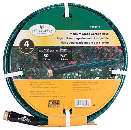 MINTCRAFT BL5820050HM 5/8-Inch 4-Ply Medium Duty Hose, 50-Feet