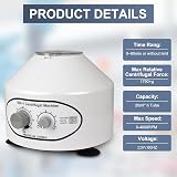 ORILAO Electric Centrifuge 4000RPM 20ml x 6 Tubes Desktop Machine with Timer view 4