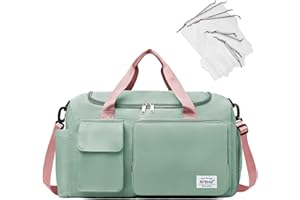 NPBAG Women Travel Duffel, Multi Functional Large Expandable Weekender Carry-on Tote, Gym Workout Overnight Bag, Mommy Hospital Bag for Labor and Delivery