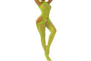 Women Lingerie Fishnet Babydoll Sexy Stockings Stretch Halter Chemise Women Sexy Fishnet Lingerie Bodysuit Sexy Set