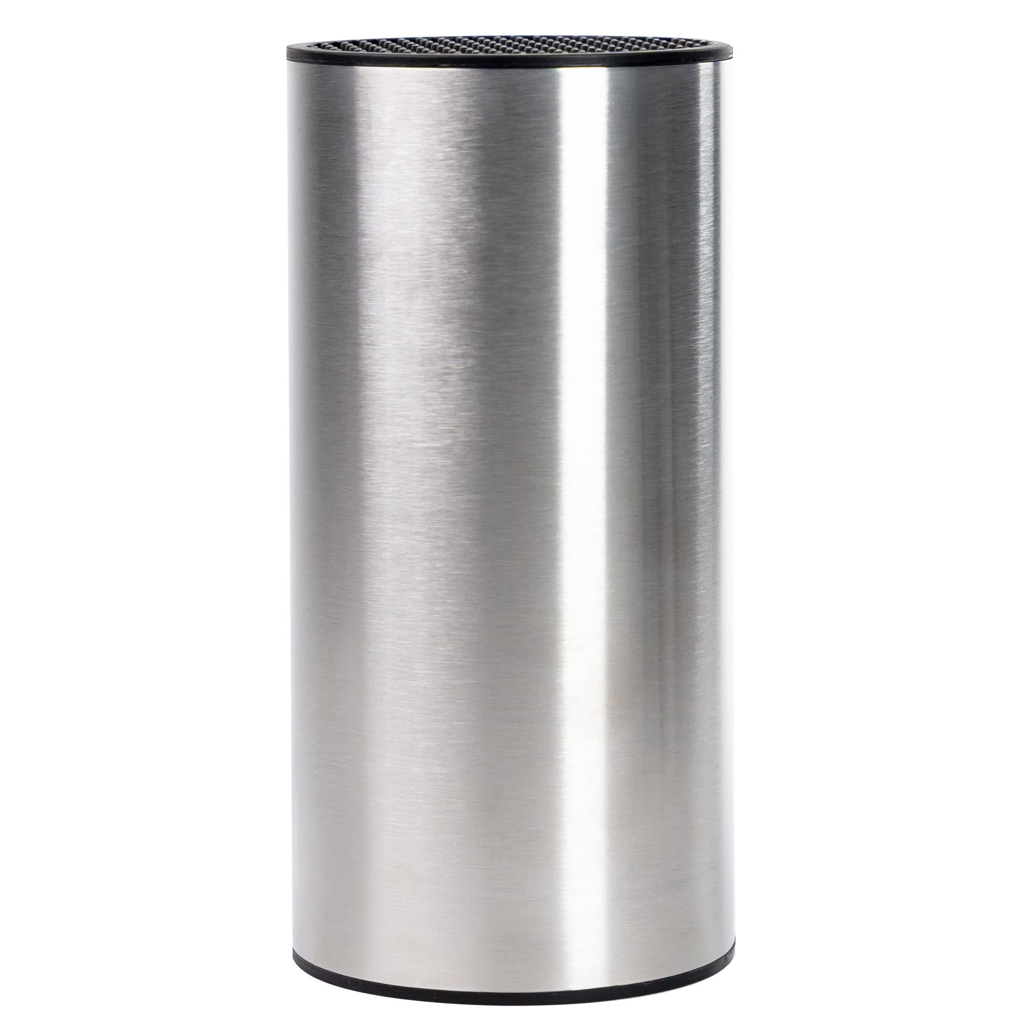 Coninx Stainless Steel Round Knife Holder, Empty Knives Block, Modern & Universal Solution, Utensils Display, Solution Full Drawers, Safe & Stylish Storage for Home & Kitchen