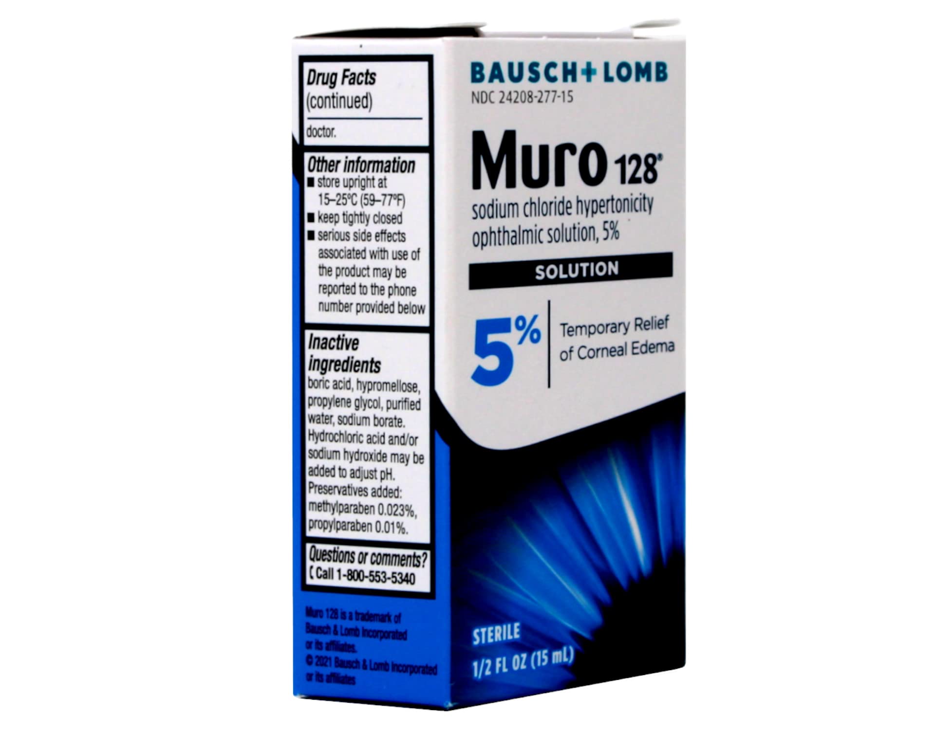 Bausch & Lomb Muro 128 Solution 5% 15 mL