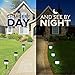 Solar Garden Lights Outdoor, Led Stake Lighting Solar Powered Pathway, Walkway, Patio and Landscape 15 Lumens Bright, Waterproof, Durable 8-Pack