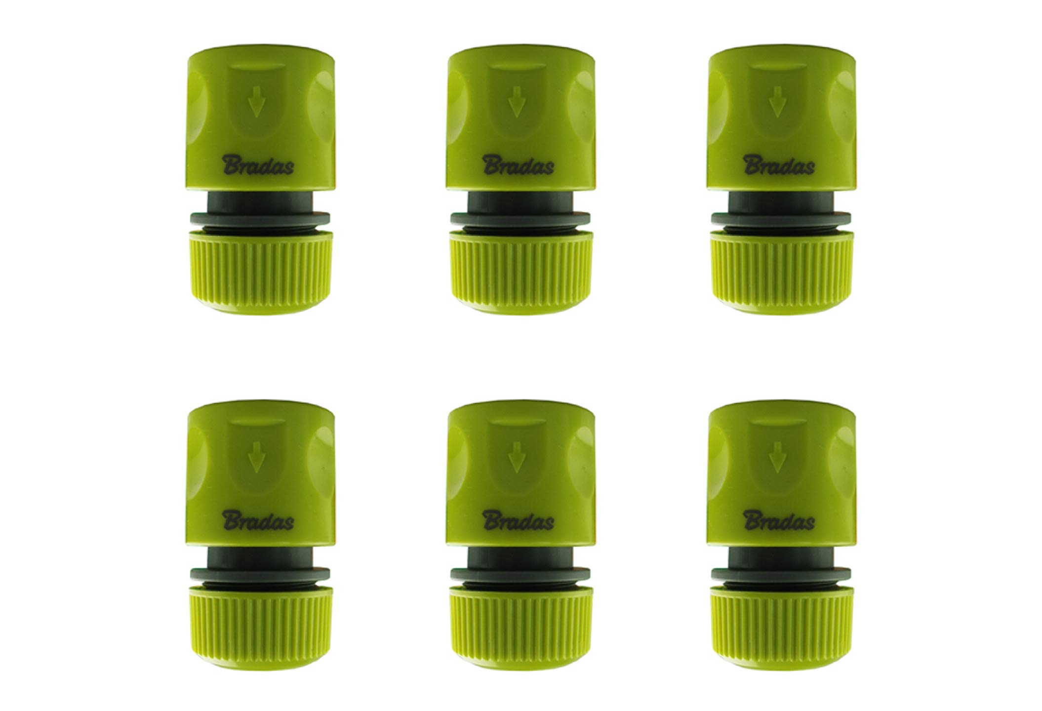 Bradas Pack of 6 quality female hose connectors,hozelock compatible QUALITY ASSURED!
