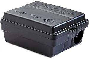 TOMCAT Outpost Rat Bait Station | Single Station Targets Small Mice Up to Large Rats | Position Horizontal or Vertical | Made in USA