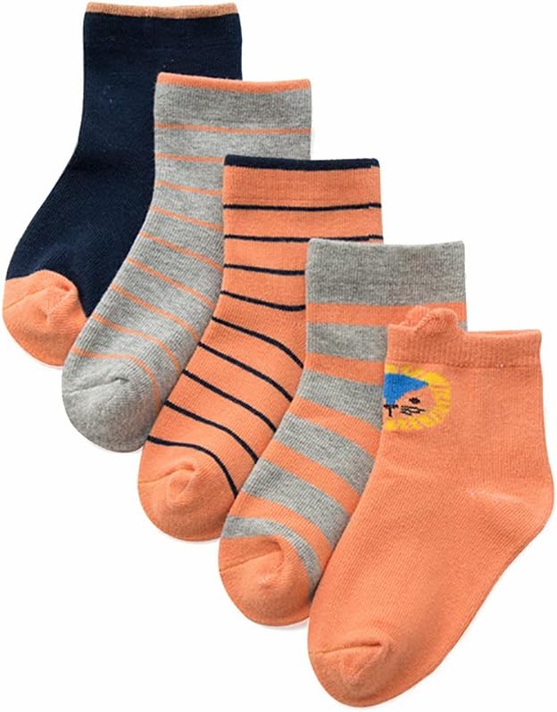 5 pairs of Kids Children Boys Girls Socks Autumn And Winter Cartoon Cotton Rich Socks Age 1 to 12