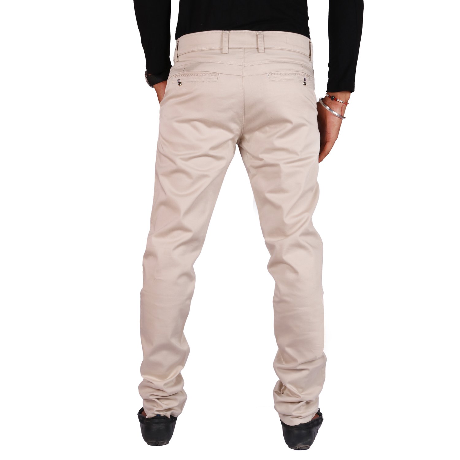 clivemont men's off white formal regular fit trouser cloc2