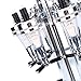 Estink 6 Bottle Bar Butler Liquor Dispenser, Revolving Caddy, Beverage Bar, Party Drinking Pourer (Stainless Steel, Modern, Contemporary)