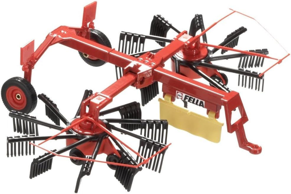 SIKU 2451 Fella Whirl Rake 1:32 Scale Metal/Plastic Red Farm Toy Tractor