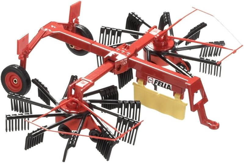 SIKU 2451 Fella Whirl Rake 1:32 Scale Metal/Plastic Red Farm Toy Tractor