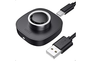 K KORKUAN Travel-Friendly Charger, Compatible with Oura Ring Gen3 Size 7, Fast and Safe Charging with USB-C Cable (Black) - Essential for Smart Ring Users