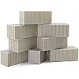 Evemodel C8720JJ 8pcs HO Scale 1:87 Shipping Container Blank Uncolored Cargo Box (20ft)
