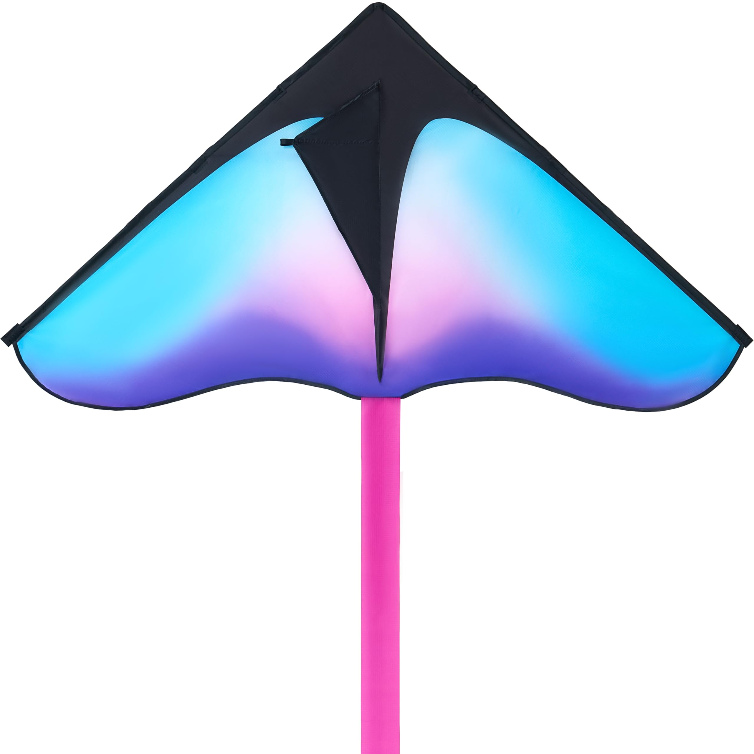 JOYIN Large Delta Kite Gradient Blue & Purple, Easy to Fly Huge for Kids and Adults with 328ft String, Large Delta Beach Kite for Outdoor Games and Activities