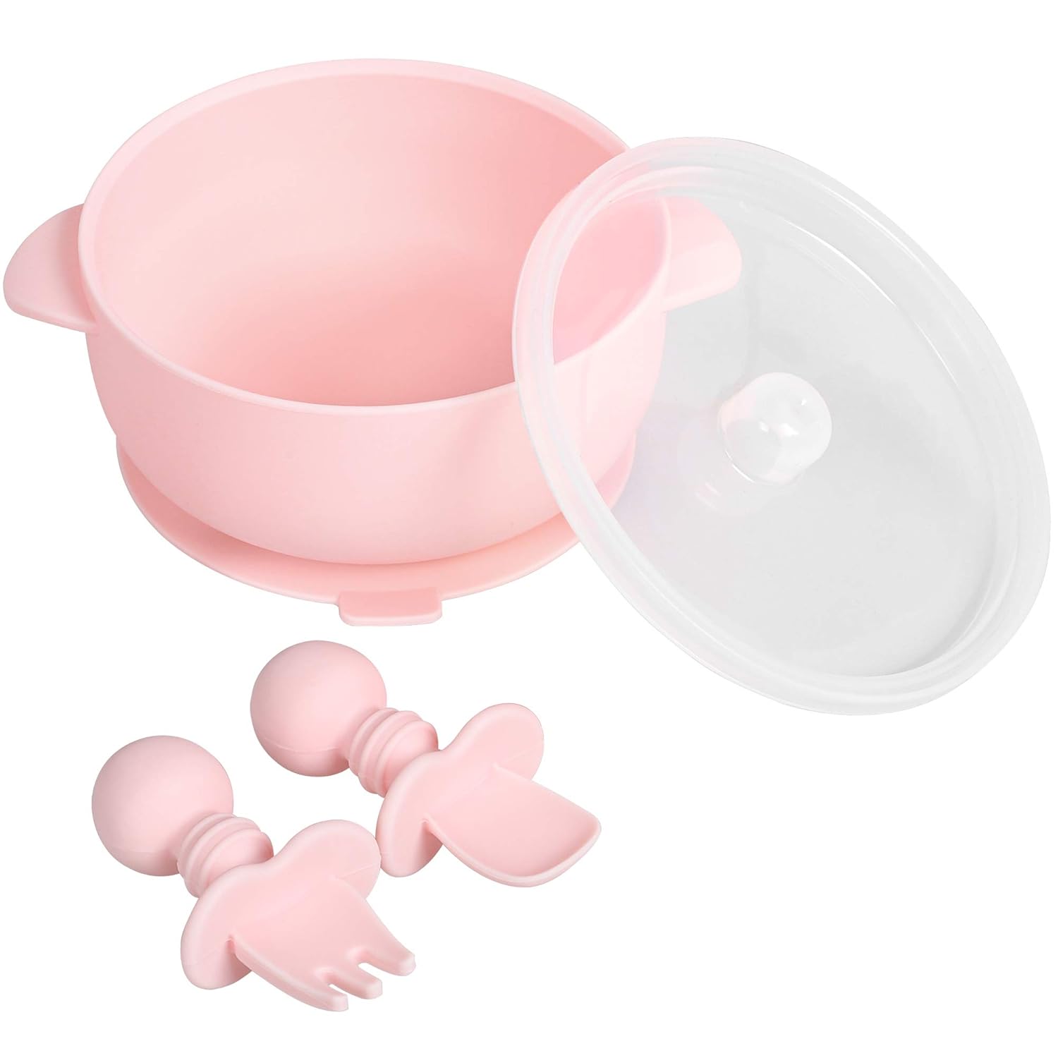 TILLYOU Silicone Bowl Set, Baby Toddler SelfFeeding Proof