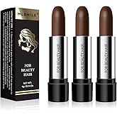 MLSMILE Hair Color Touch-Up Stick Hair Dye Pen, 3PCS Dark Brown Hair Color Stick, Long Lasting Fast Staining Cover Gray Hair, Compact and convenient, Physical covering&Safety