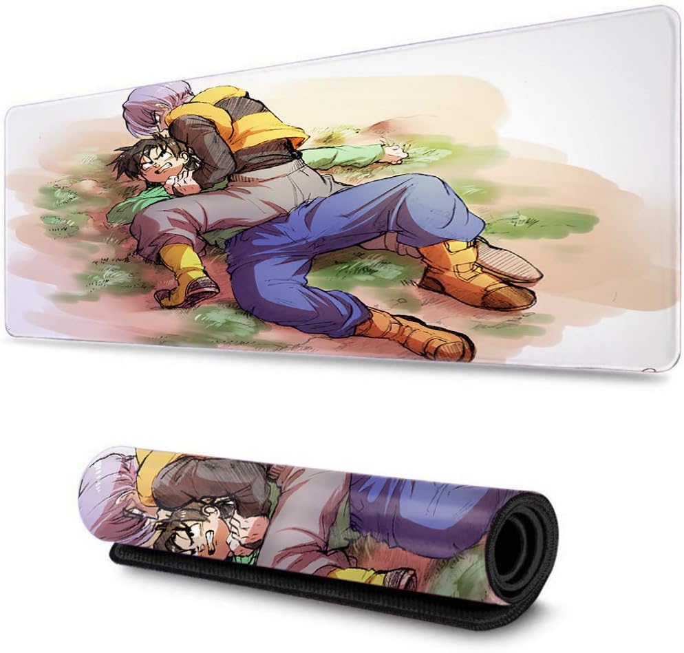 Computer Keyboard Mouse Mat Mousepad Waterproof Non-Slip Rubber for PC Computer Laptop forBall Dragon z Kakarot Super Z Son Goku Mousepad(15.8x35.5x0.2 in)
