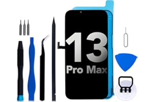 IGLOFIX for iPhone 13 Pro Max Screen Replacement Kit, 6.7" FHD LCD Display 3D Touch Digitizer Assembly with Repair Tools and Frame Sealant Adhesive (Model A2643/A2484/A2641/A2644/A2645)