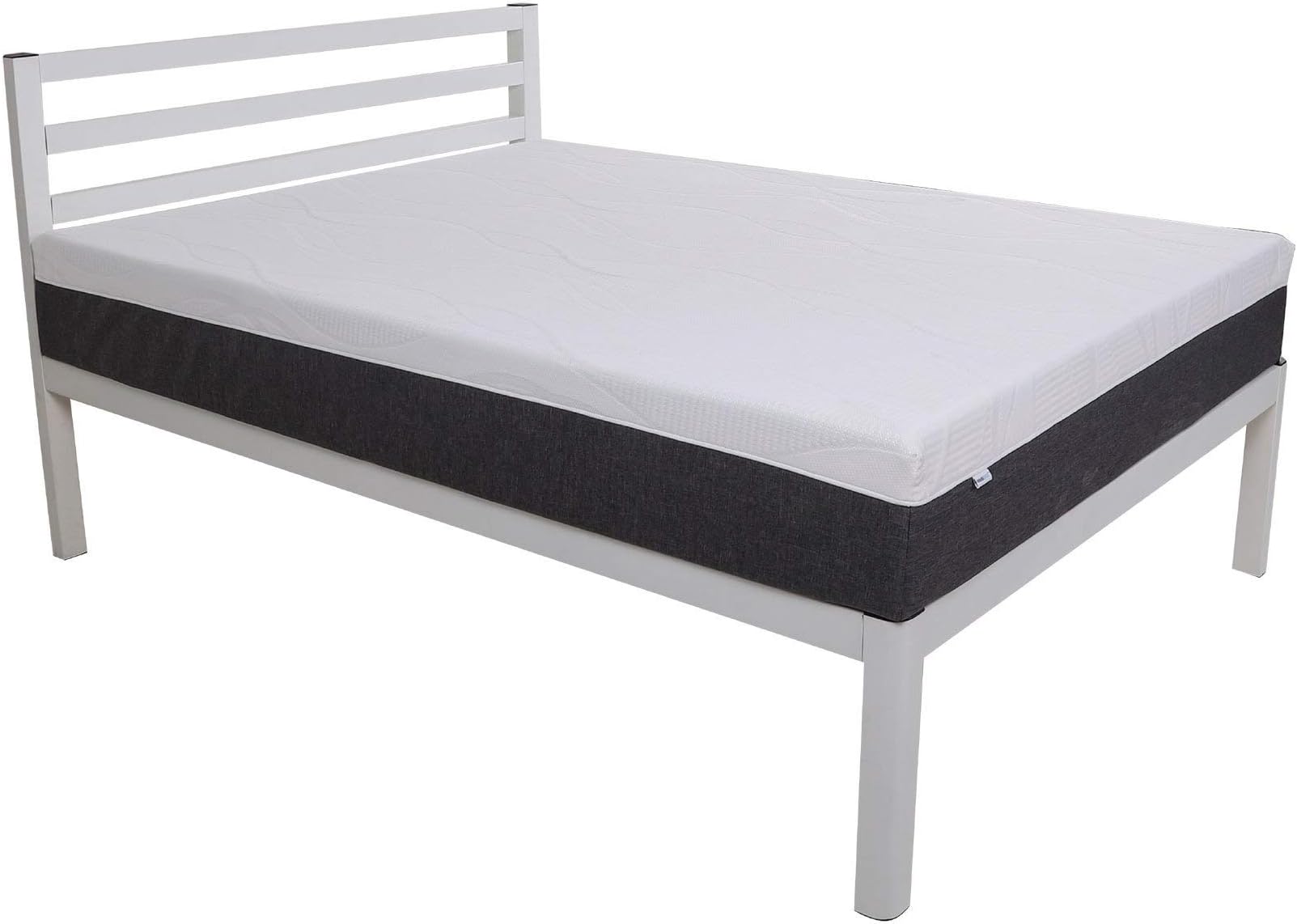 IntelliBASE 10 Inch Comfort CeriPUR Memory Foam Mattress + Washable Cover, Queen