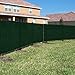 The Patio Shop Privacy Fence Screen 6' x 50' Commercial Outdoor Shade Windscreen Mesh Fabric with brass Gromment 150 GSM 88% Blockage in color Green-2 Years Warranty