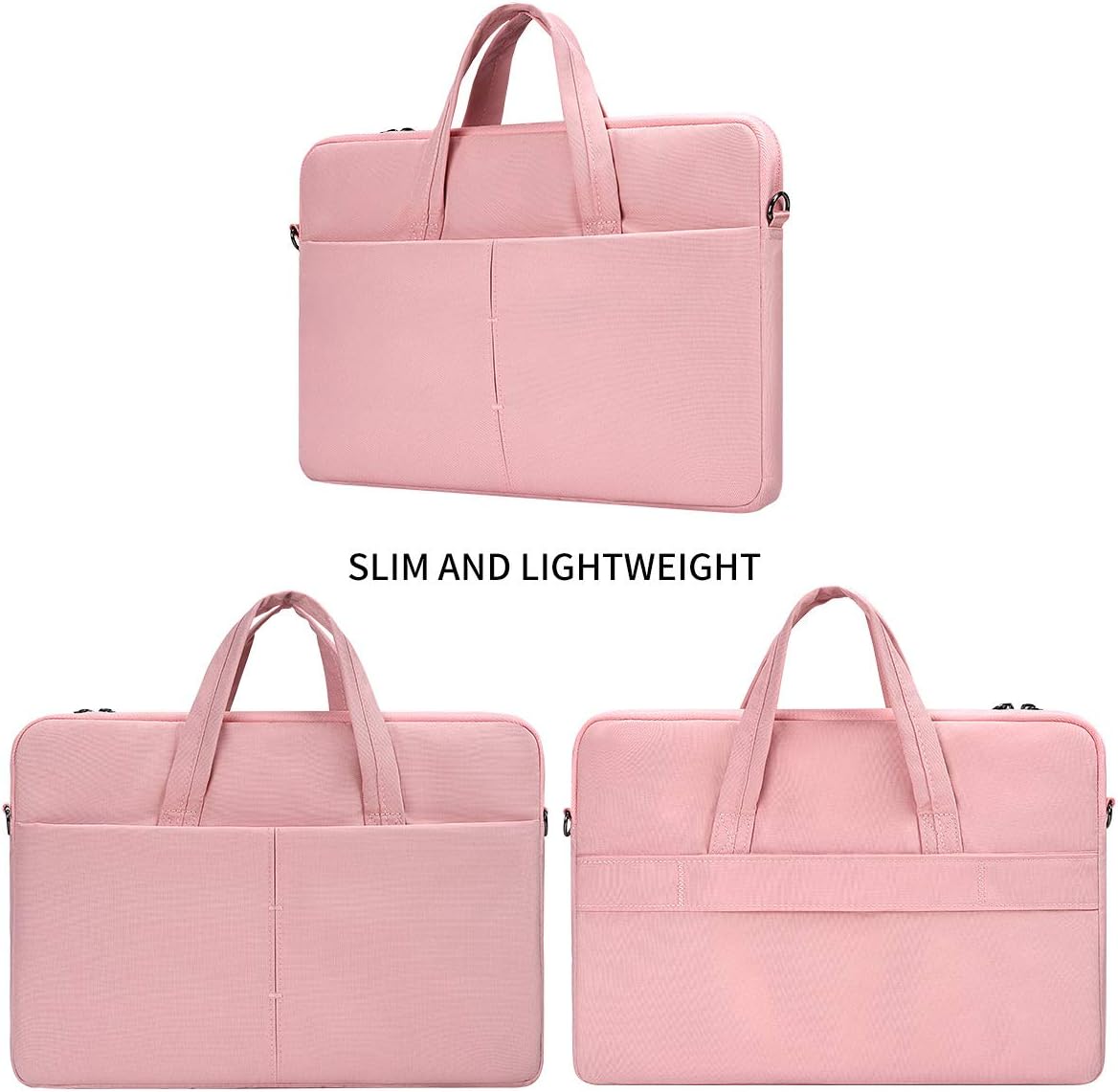 15.6 Inch Laptop Shoulder Messenger Bag for Lenovo Yoga 730 C940/ Lenovo IdeaPad 330 L340/ThinkPad 15.6, Dell Inspiron 15, Asus VivoBook, Acer HP Samsung Chromebook Sleeve Case(Pink): Electronics