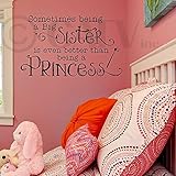 Sometimes Being a Big Sister (M) Wall Saying Vinyl Lettering Home Decor Decal Stickers Quotes
