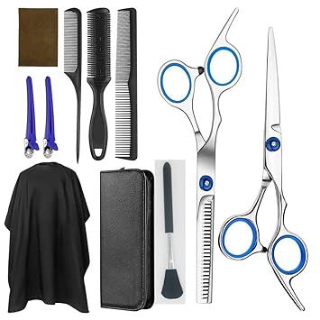 hairdressing scissors and thinning set