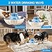 YOUTHINK Cat Water Fountain, 2L Large Capacity Healthy and Hygienic Automatic Ultra Quiet Pet Water Fountain, Cat Water Dispenser with 1 Filter, Pet Drinking Fountain for Cat and Dog (Blue)