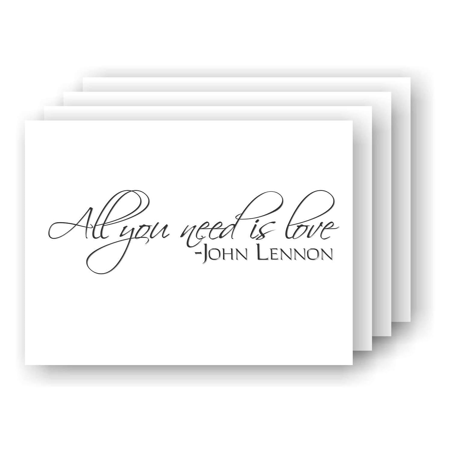 Amazon Com All You Need Is Love John Lennon The Beatles Lyrics Vinyl Wall Decal Handmade