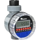 Yardeen Water Timer Garden Irrigation Controller with 8 Programs for Lawn | Digital Intelligence Watering System, LCD, Waterproof, No Water Pressure Required
