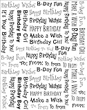 Birthday Clearly Stickers-Happy Birthday