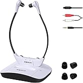 SIMOLIO Digital Wireless Headsets for TV with Spare Battery, Wireless TV Headphone for Seniors, Optical Wireless Earphone for