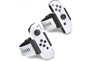 Narati Wrist Bands for Just Dance 2025 2024 2023 2022 2021 Switch, Adjustable Size Silicone Wrist Straps Compatible with Switch OLED Model, 2 Pack for Adults and Children