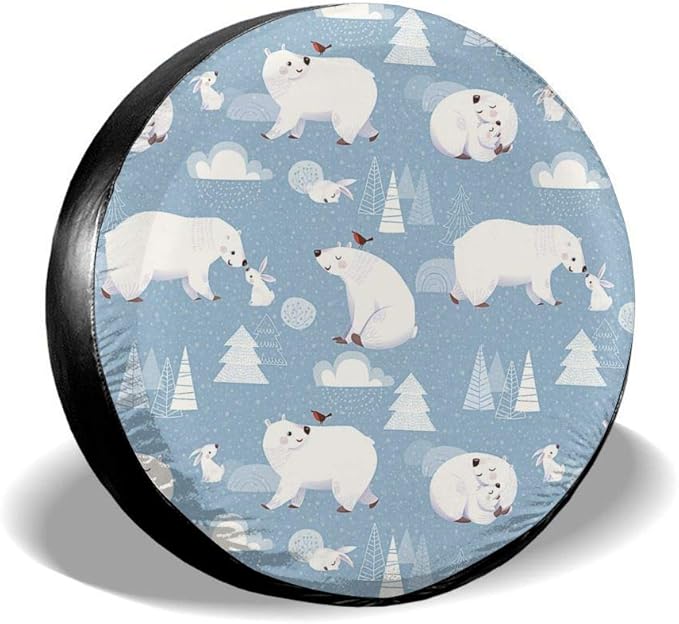 Tire Cover Cute Bears Rabbits Camper Truck Accessories
