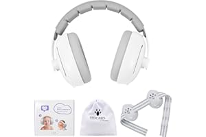 DITHIN Baby Ear Muffs Noise Protection: 2-in-1 Baby Headphones for Noise, Protects Hearing for 0-48 Months Infants Toddler
