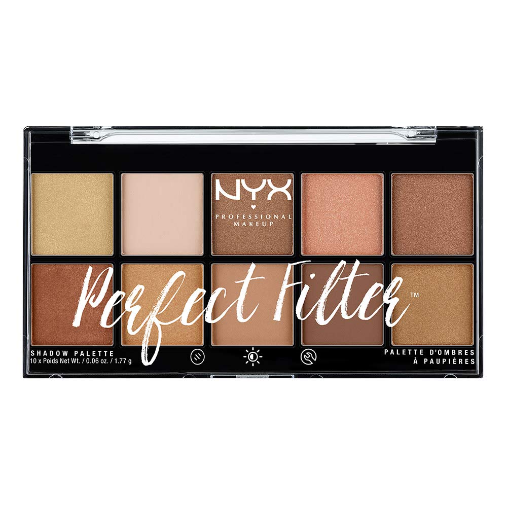NYX Professional Makeup Perfect Filter Eyeshadow Palette Golden Hour, 0.021 kg