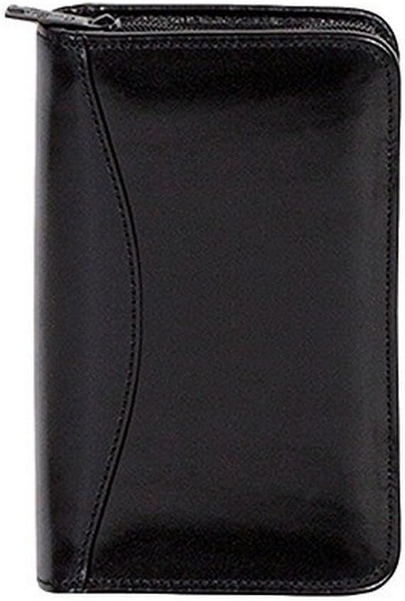 Scully Accessories Burgundy Italian Leather Wirebound Zip Pocket Planner